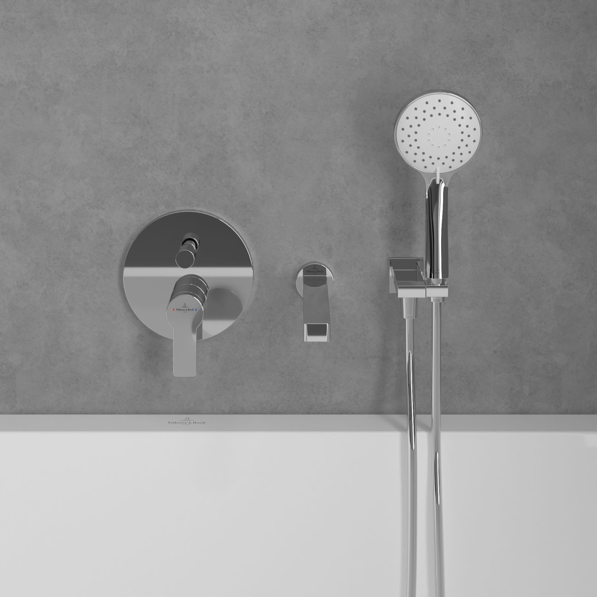 Villeroy & Boch Architectura bateria wannowo-prysznicowa podtynkowa chrom TVS10335300061