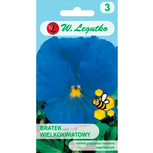1 szt, Bratek Sky Blue - Nasiona: Ilość w opakowaniu: 0.5 g