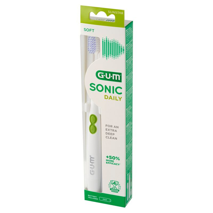 GUM SONIC DAILY Biała szczoteczka soniczna