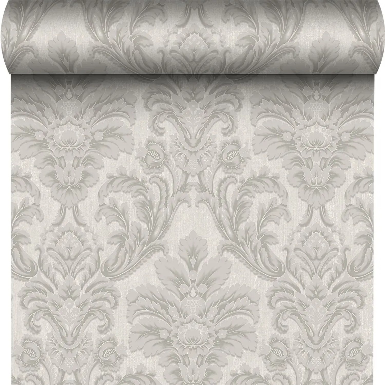 Tapeta winylowa na flizelinie ATESSA DAMASK szara