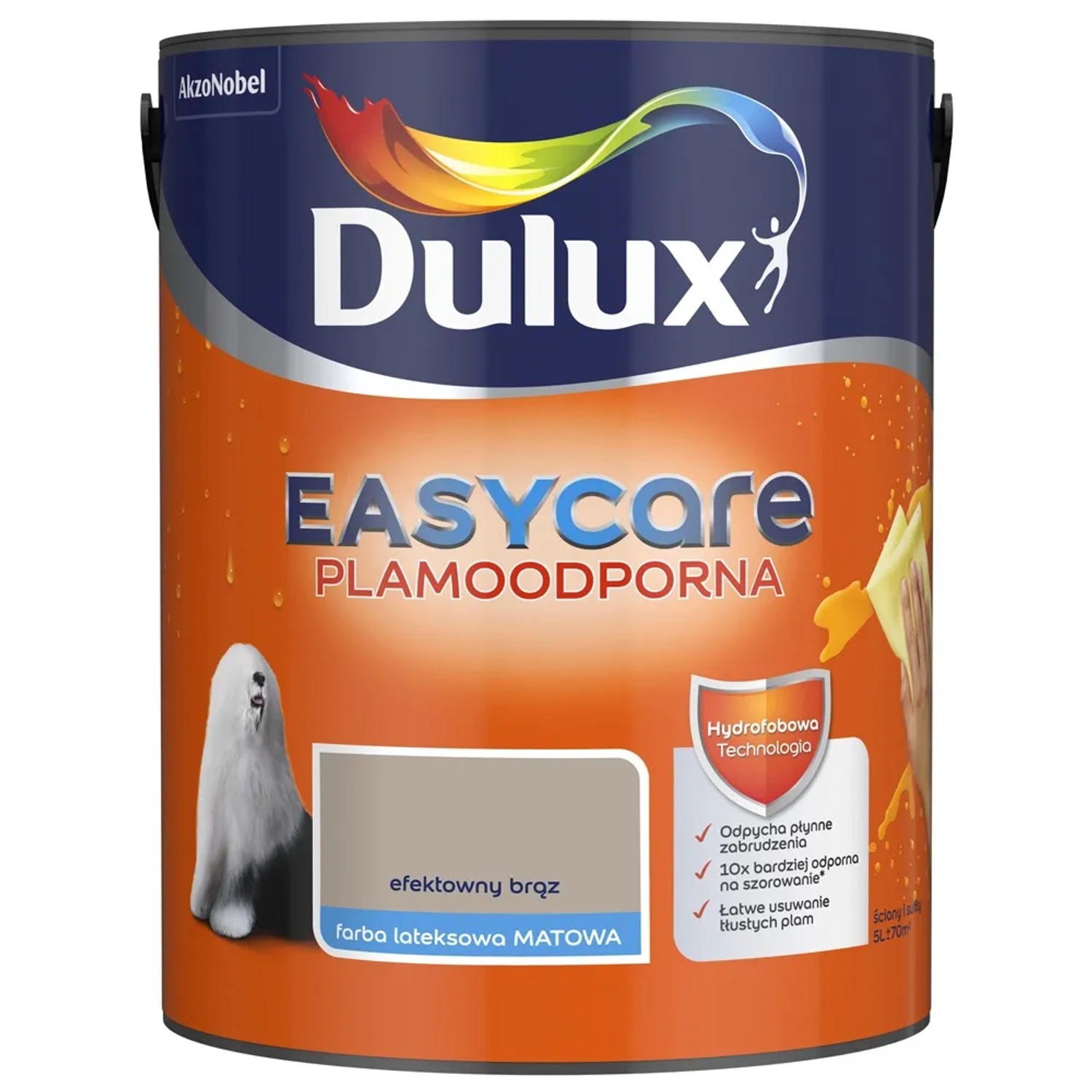 Farba plamoodporna Dulux Easy Care efektowny brąz 5 l