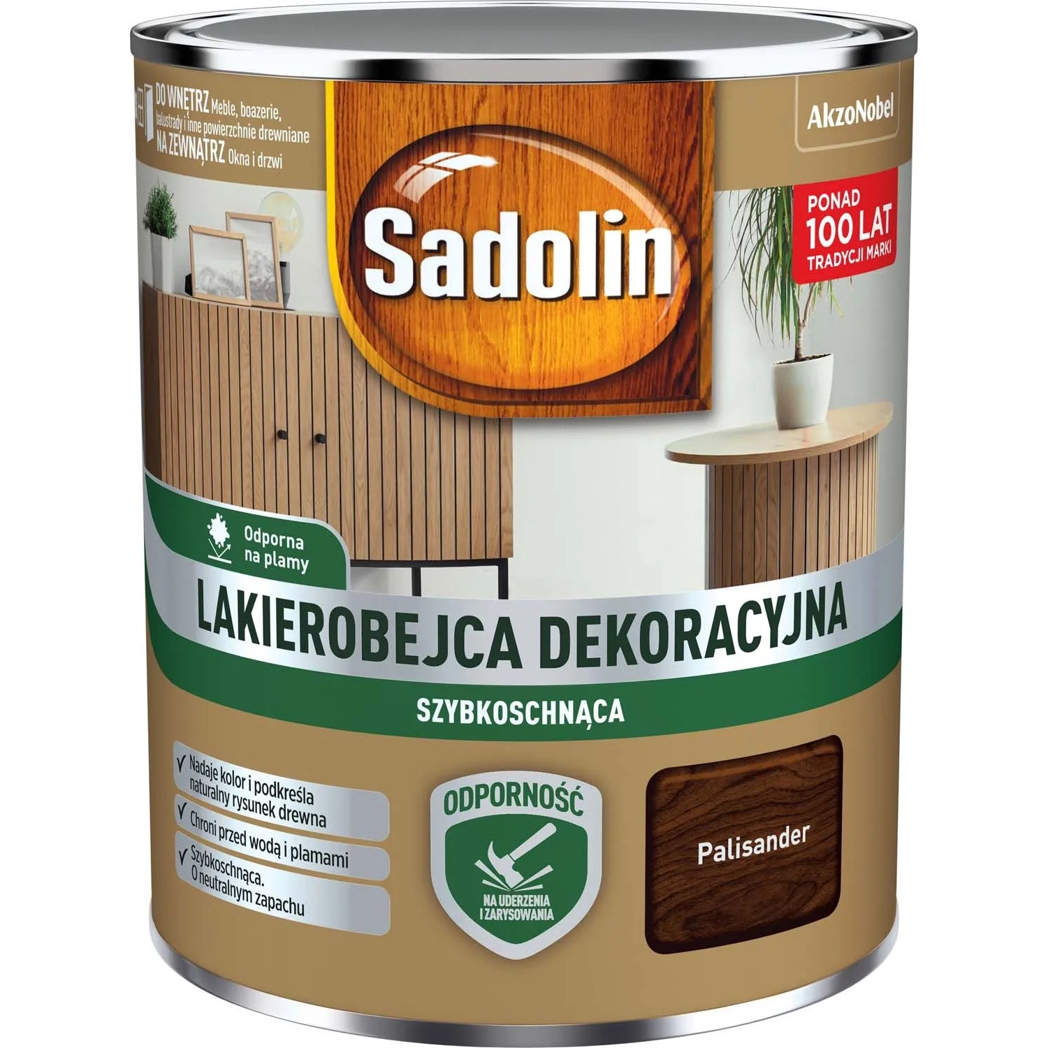 Sadolin Lakierobejca dekoracyjna palisander 0,7l