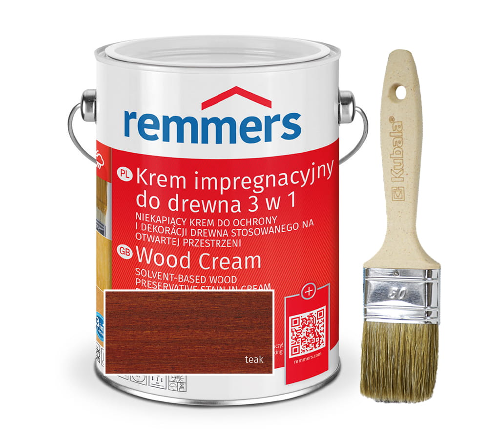 REMMERS HOLZSCHUTZ-CREME KREM DO DREWNA TEAK 0,75L