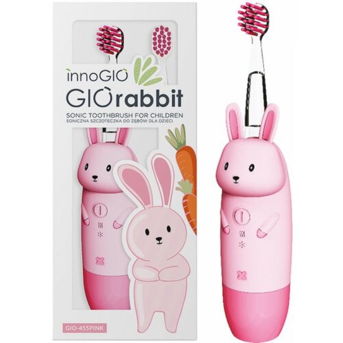 Innogio GIOrabbit - soniczna szczoteczka dla dzieci GIO-455-Różowy