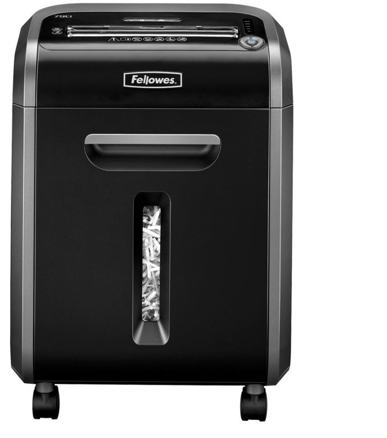 Niszczarka do papieru Fellowes 79Ci, ścinek 4x38mm, 16 kartek, P-4/T-4/O-3 DIN, czarny