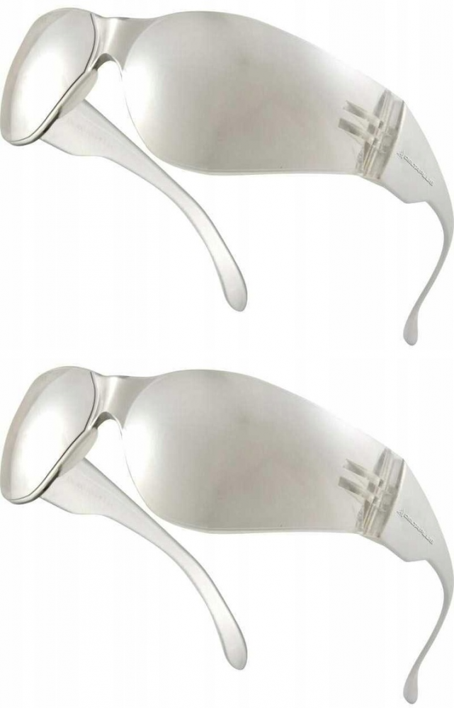 2x Okulary ochronne Delta Plus Brava2 Light Mirror, UV400, odblaskowy