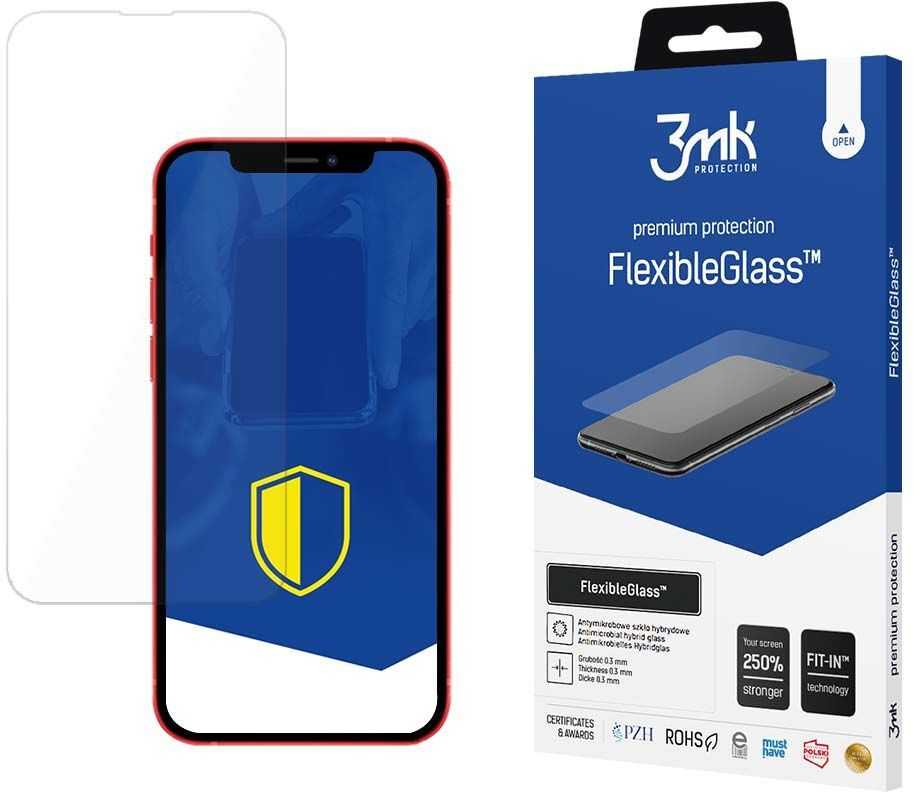 Szkło hybrydowe 3mk FlexibleGlass, do iPhone 13/13 Pro