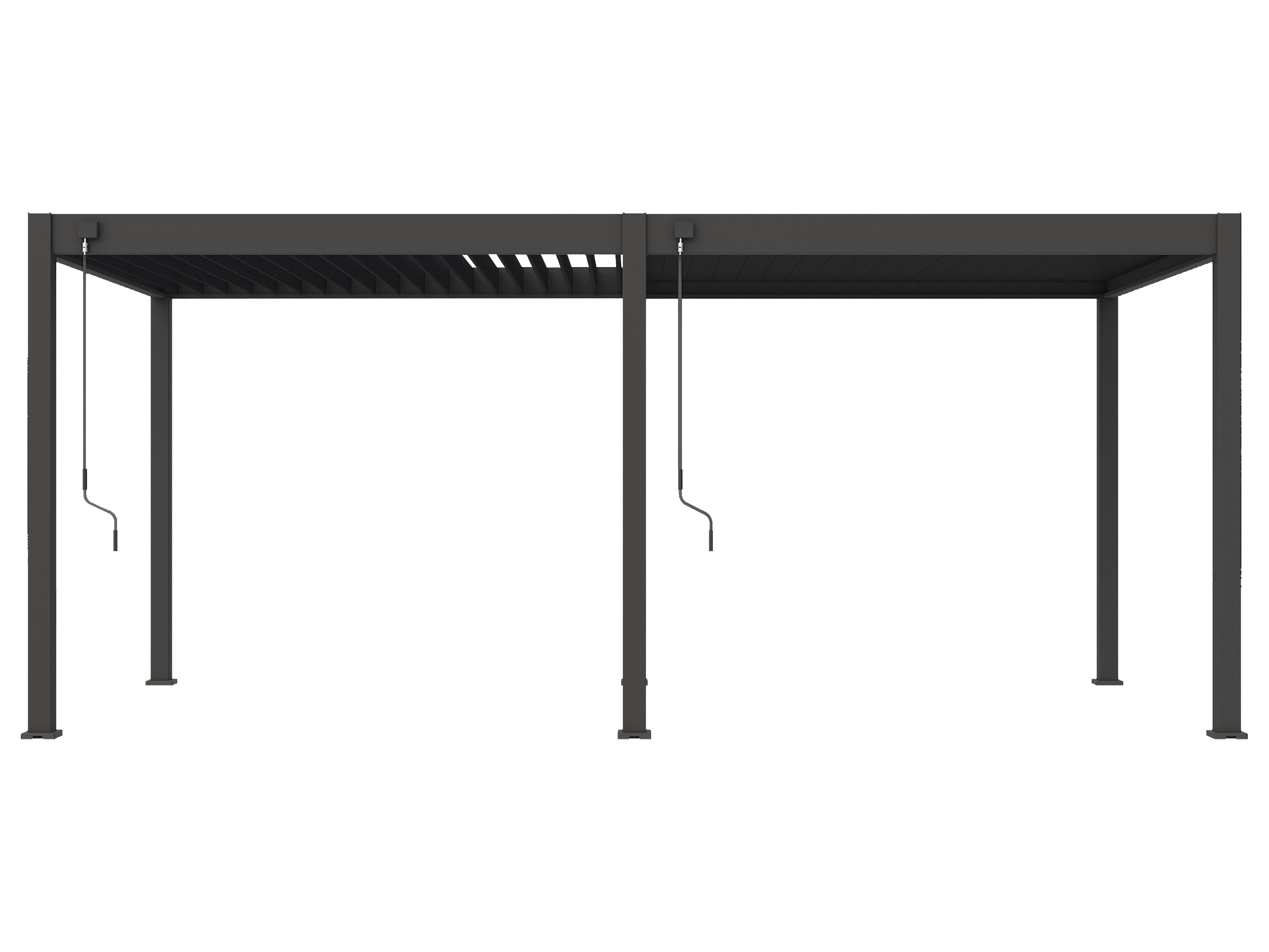 Pergoline Aluminiowe zadaszenie tarasowe Superior Antracytowy, 3x6 m