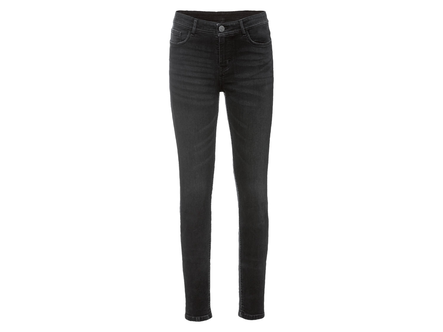 esmara Jeansy damskie Super Skinny Fit z bawełną 44, Czarny