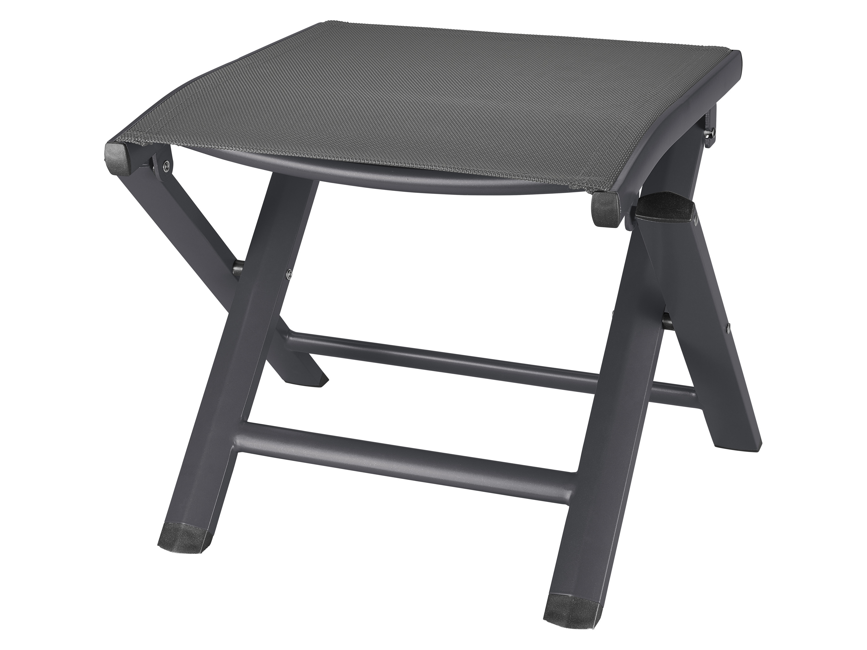 Livarno Aluminiowy stołek Houston, antracyt