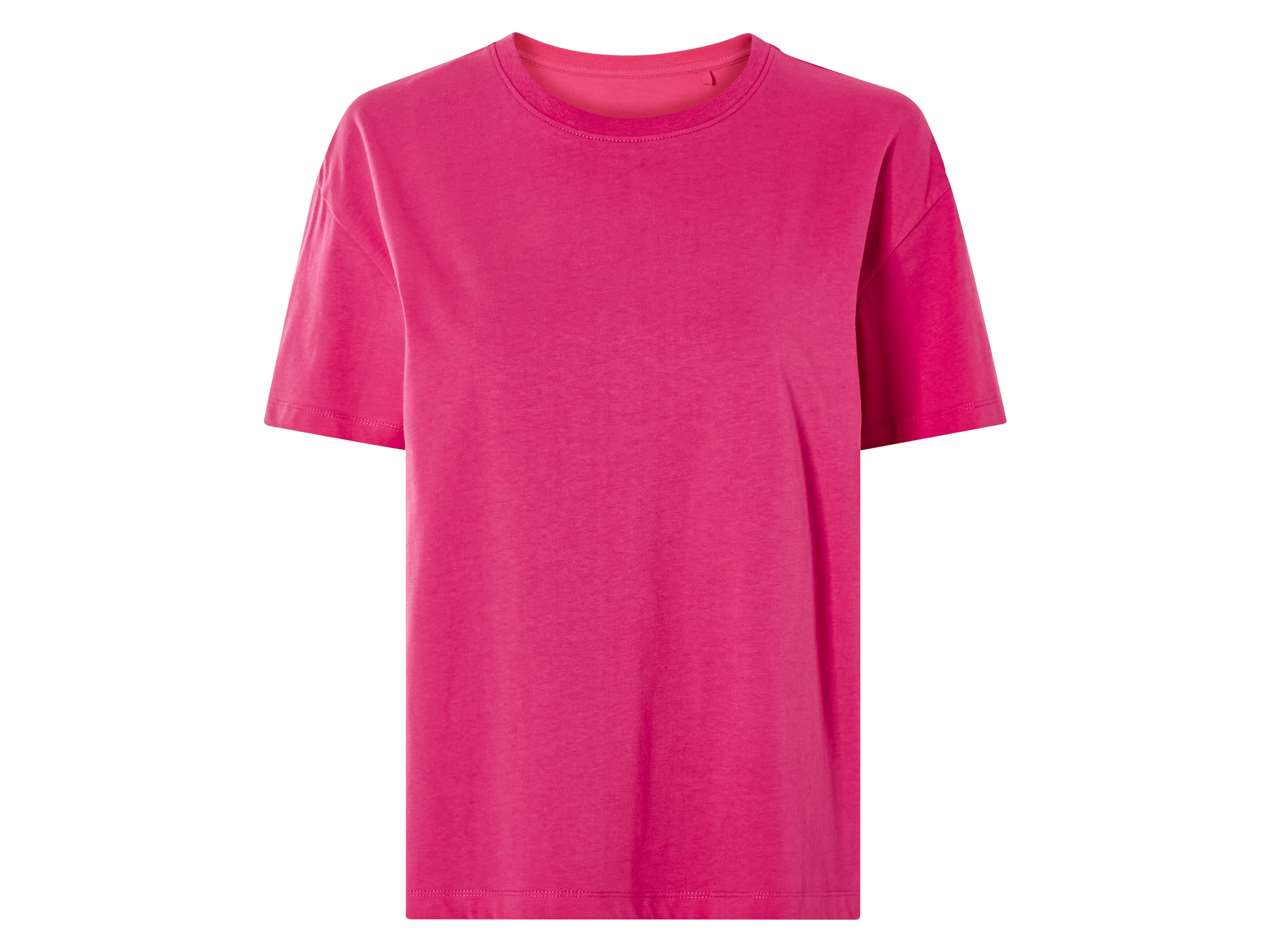 esmara T-shirt damski z bawełny organicznej XL 48/50, Różowy