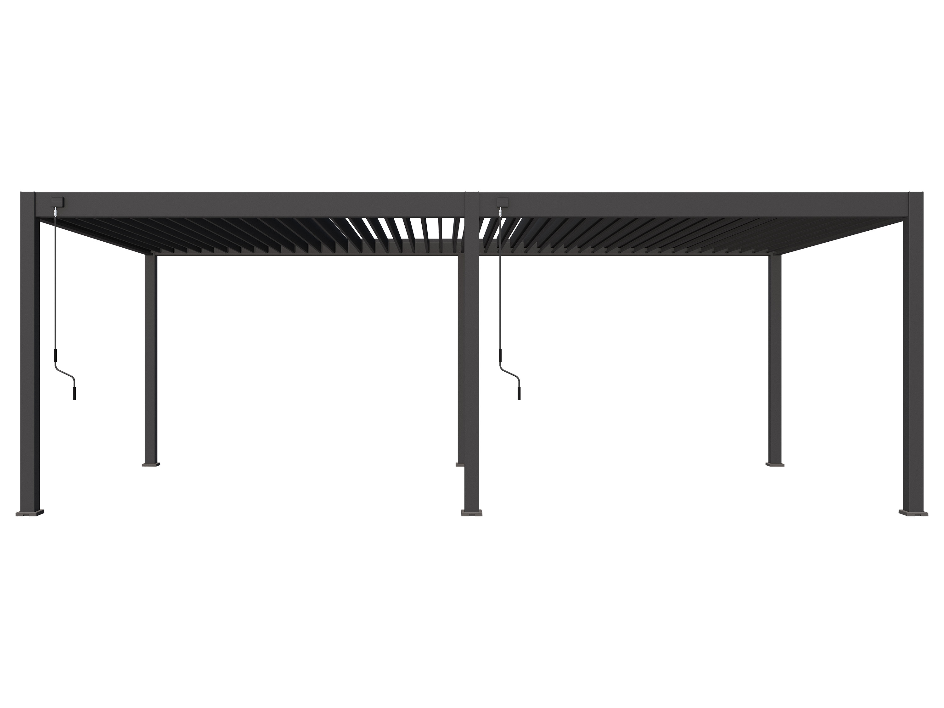 Pergoline Aluminiowe zadaszenie tarasowe Superior Antracytowy, 3,6x7,2 m