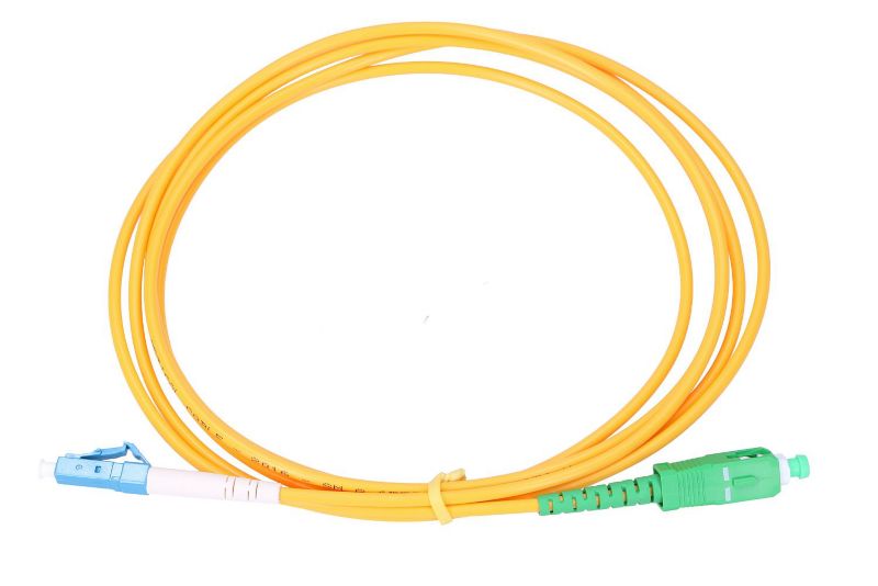 Extralink SC/APC-LC/UPC Patchcord Jednomodowy, Simplex, G652D, 3mm, 1m