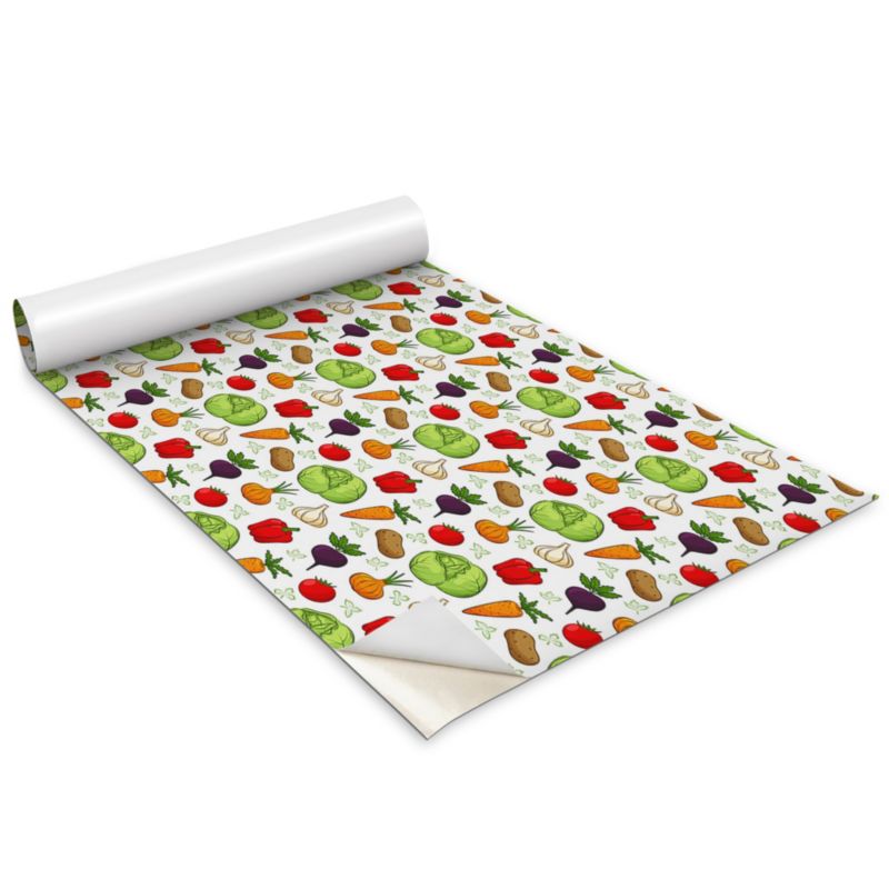 Okleina Meblowa Wallfluent 100x50 cm Warzywa i owoce Folia Na Meble I Szafki 1 rol.