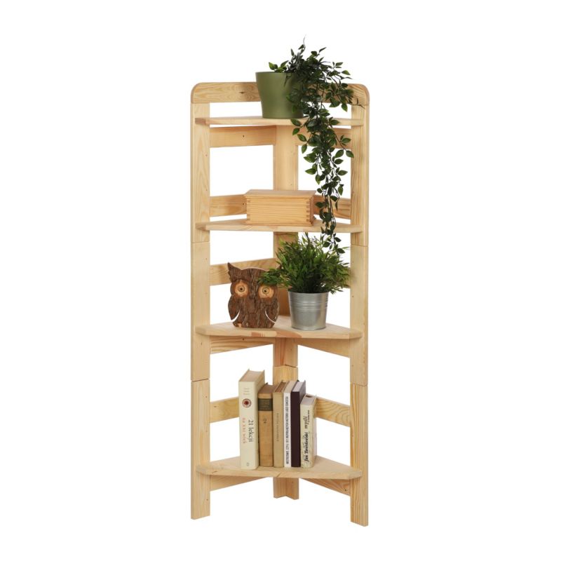 Regał modułowy MODO24 z pełnymi półkami 39 x 35 x 34 cm moduł 2 naturalny 1 szt.