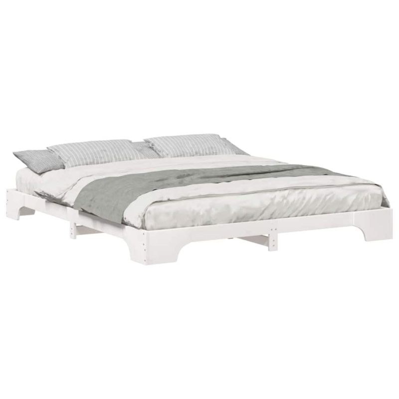 Rama łóżka WaszeMeble 200x220 cm Biały sosna WM-872930 1 szt.