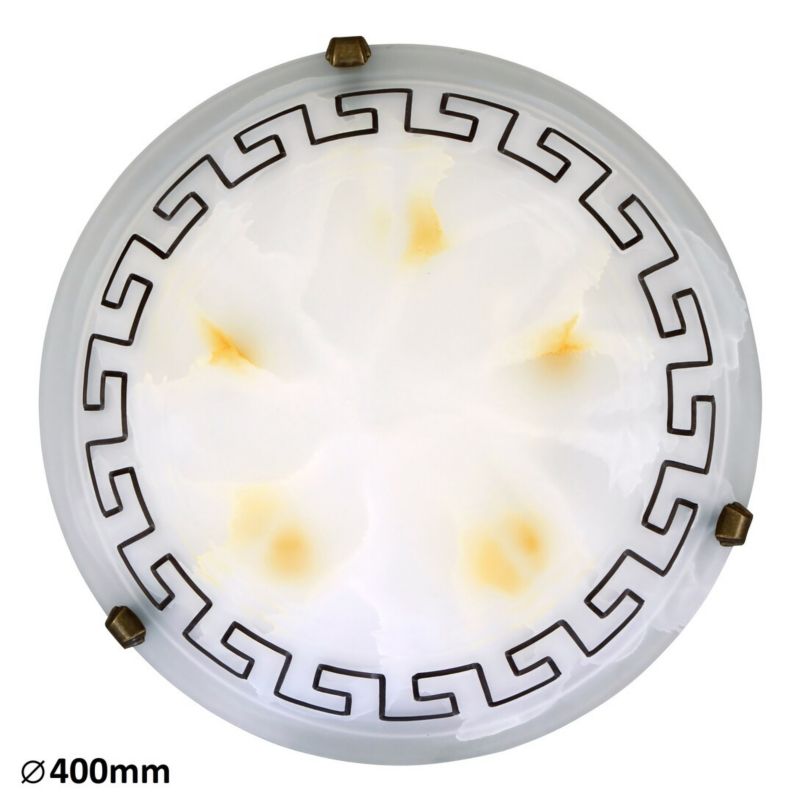 Plafon Rabalux Etrusco białe szkło alabastrowe szkło 2 x E27 x 60W IP20 wym: 40 x 40 cm - 1 szt.