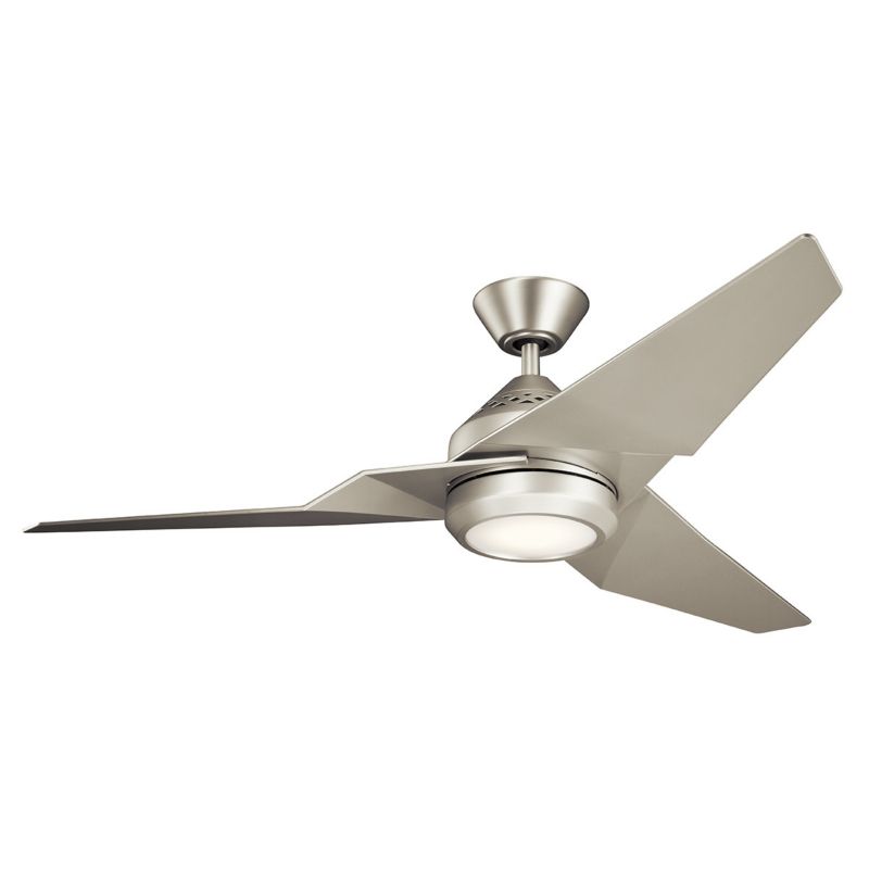 Wentylator sufitowy z lampą Kichler Jade szczotkowany nikiel LED 18W 3000K 1670lm pilot IP20 wym: 35 x 152 x 152 cm - 1 szt.