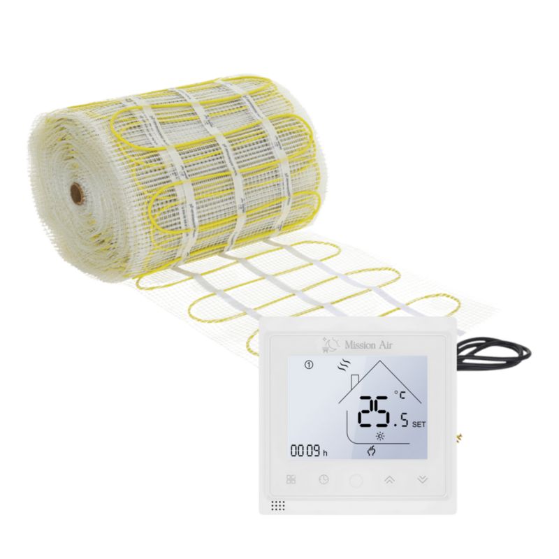Zestaw mat grzewczych pod płytki Mission Air MA-160 14m² + Libra White 1szt