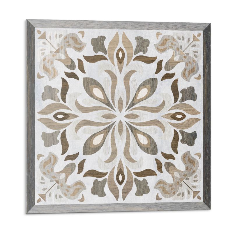 Kafelki samoprzylepne Wallfluent 50x50 cm Symetryczny wzór florystyczny 4 szt.