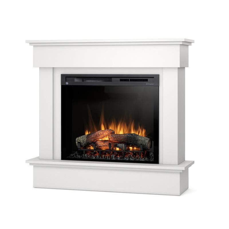 Kominek elektryczny Warmtec Tormes 28" XHD 1400W funkcja grzania LED biały mat 1 szt.