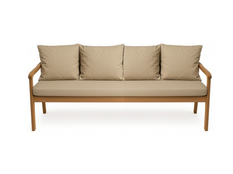 Poduszka ogrodowa na ławkę 3-os, Setgarden, 180x60x50cm, Beżowa dwustronne Poduszki na ławkę zdejmowany pokrowiec,Mix 1szt