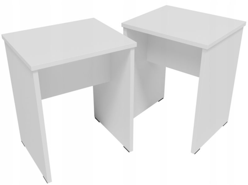 Taboret Matkam stołek CR3-STERN biały zestaw 2szt.