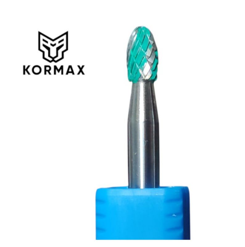 Frez pilnik obrotowy do metalu Kormax 6x9mm chwyt 6mm z węglika spiekanego ząb mieszany (E060906MC) - 1 szt.