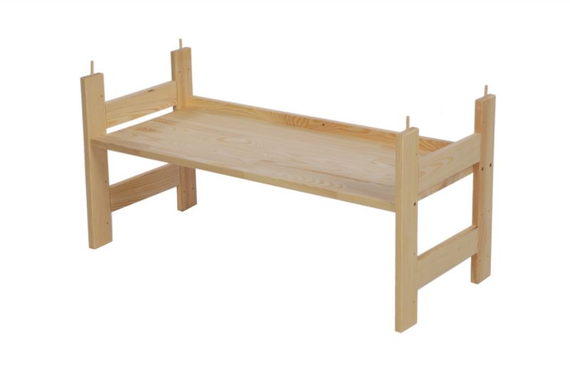 Regał modułowy MODO24 z pełnymi półkami 39 x 80 x 34 cm naturalny 1 szt.