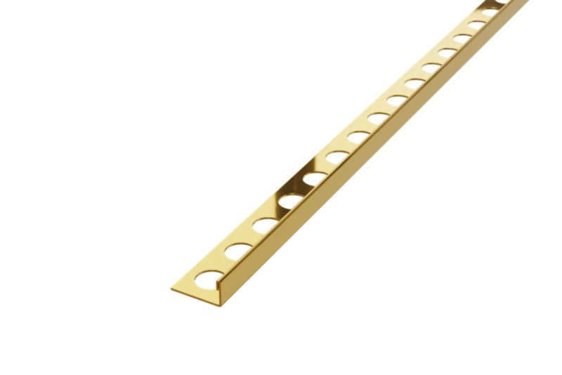 Profil licowy J Lambro złoty połysk do płytek 0.8 cm x 270 cm 1 szt.