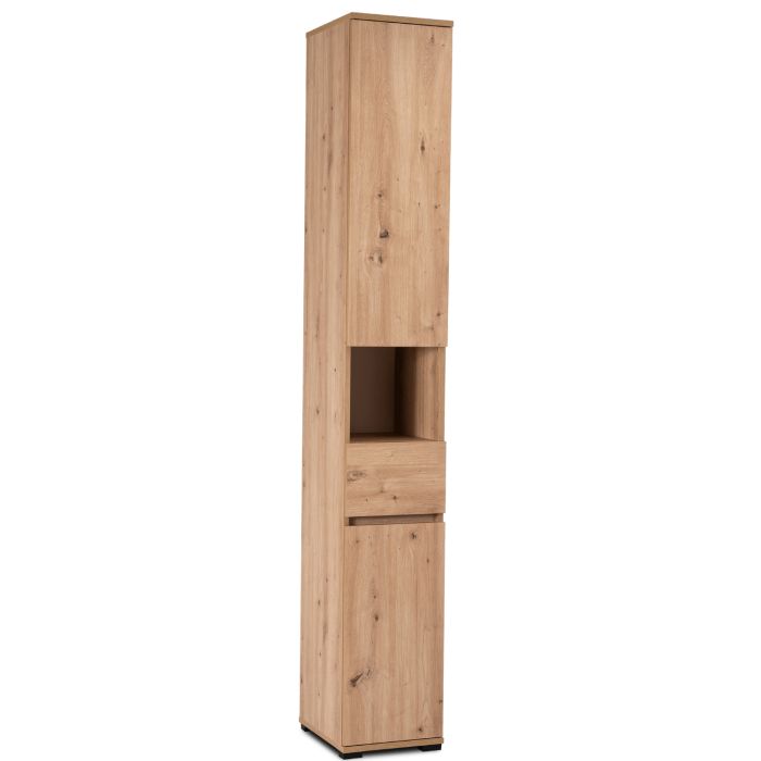 Szafka Mebel Elite PARMA Słupek Do Przedpokoju Szafa Wąska Stojąca Regał Dąb Artisan 1 szt