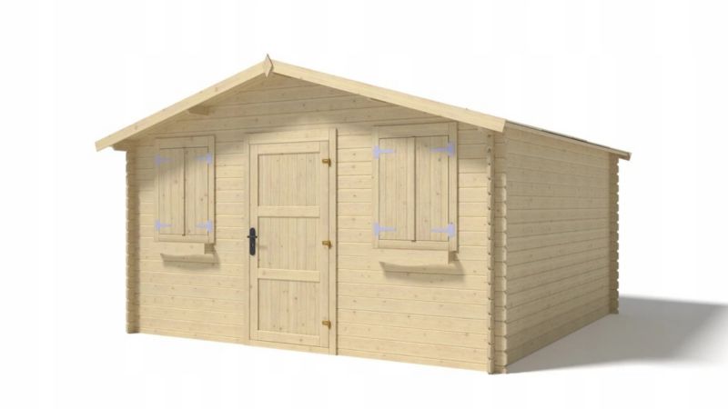 Domek ogrodowy ALTANKA 16 m2 - 4x4 m - 28 mm, drewniany, 1 szt.