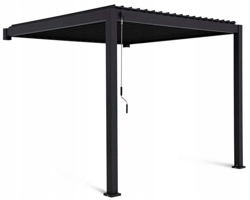 Pergola Ogrodowa Gutroof Premium Przyścienna na taras 3x3 Premium Wall Antracytowa 1 szt