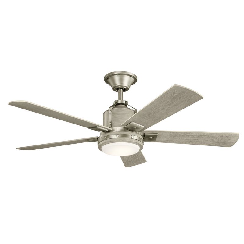 Wentylator sufitowy z lampą Kichler Colerne szczotkowany nikiel LED 10W 3000K 1116lm IP20 wym: 43 x 132 x 132 cm - 1 szt.