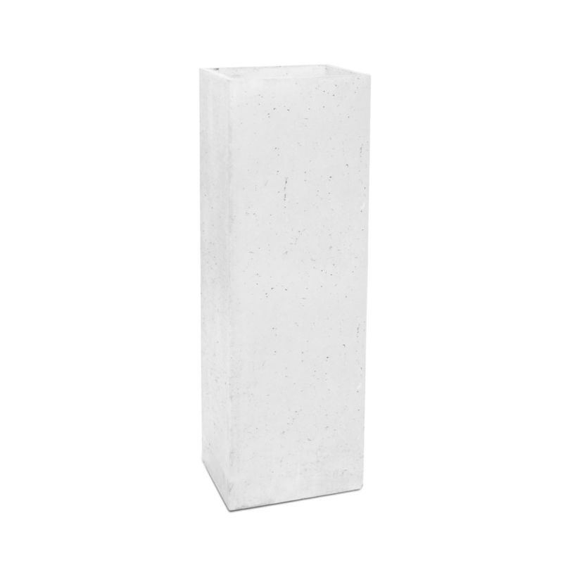 Donica Zadora Betonowa Zewnętrzna TOWER L 31x25x93 biały 1 szt
