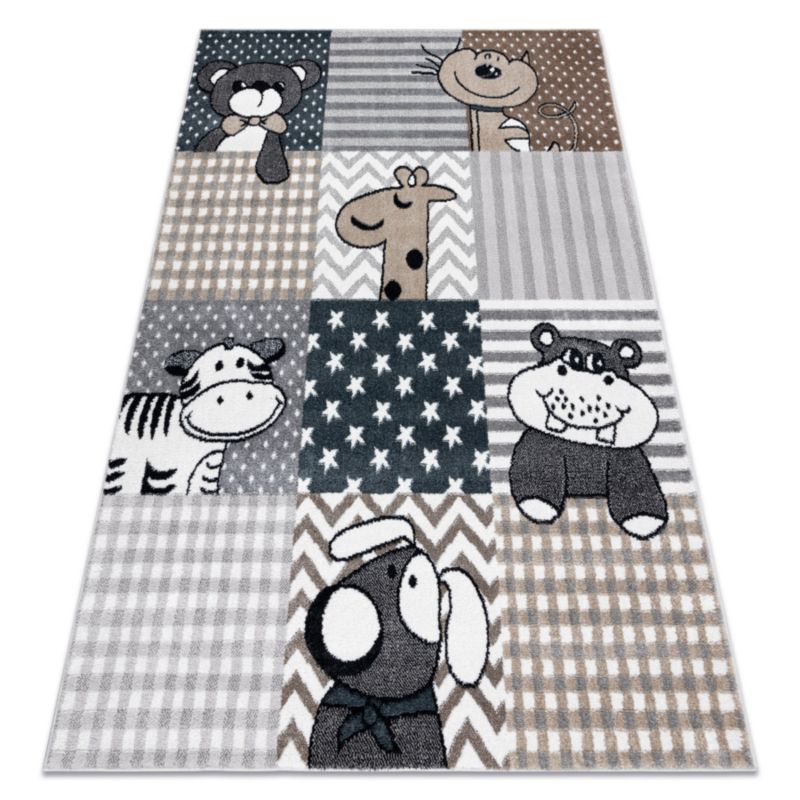 Dywan dla dzieci Fun RugsX 280x370 cm szary O171 1 szt.
