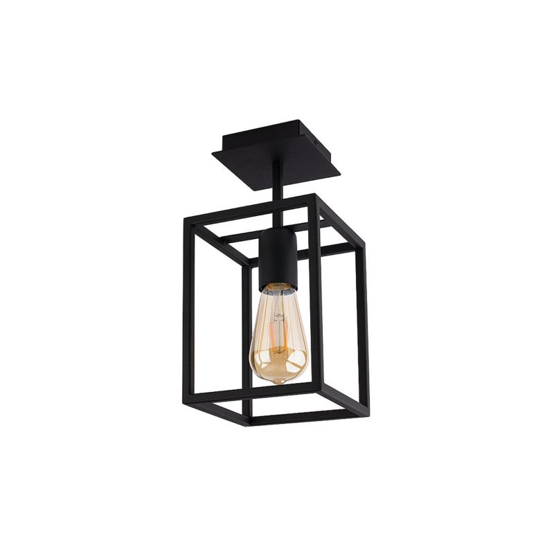 Lampa sufitowa Nowodvorski Lighting Crate czarna punktowa metalowa 1xE27 x 60W 1 szt.