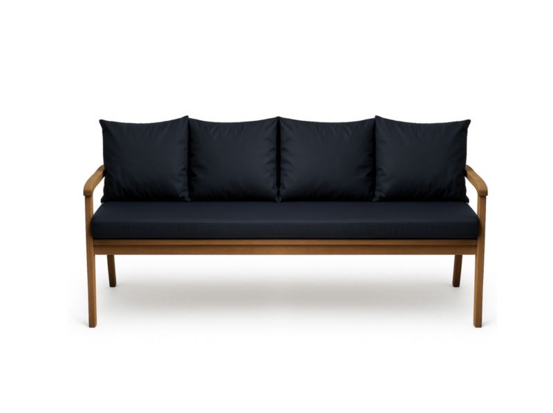 Poduszka ogrodowa na ławkę 3-os, Setgarden, 180x60x50cm, Granatowa dwustronne Poduszki na ławkę zdejmowany pokrowiec,Mix 1szt