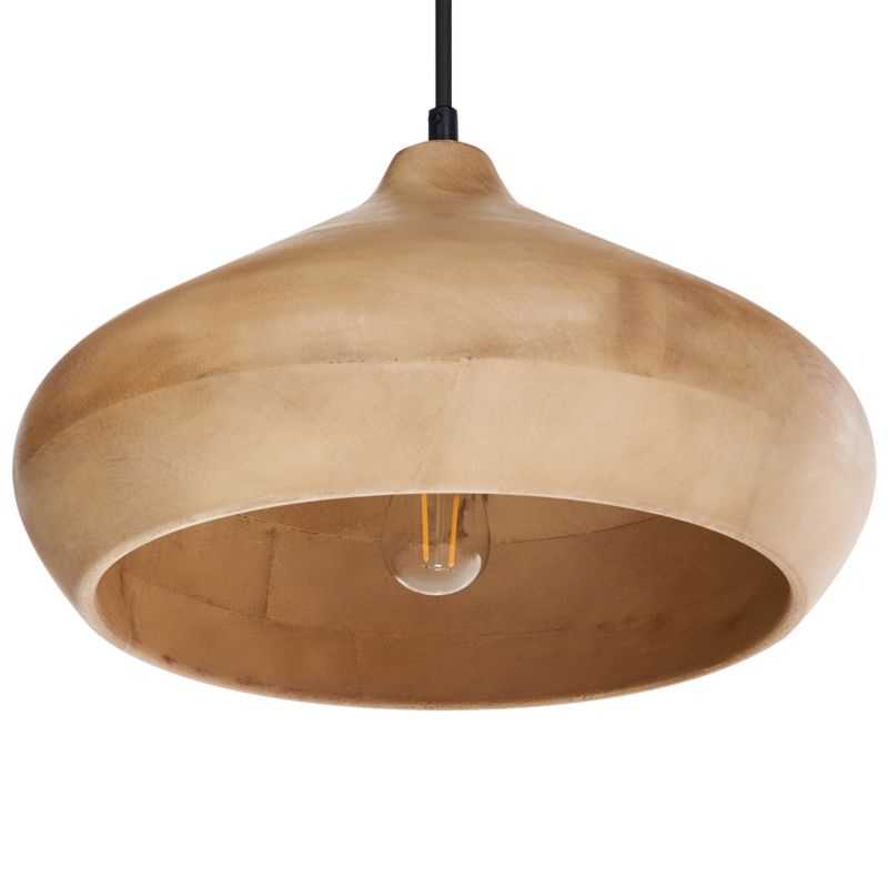 Lampa wisząca Rawi Drewno mango Jasnobrązowy 1 szt.