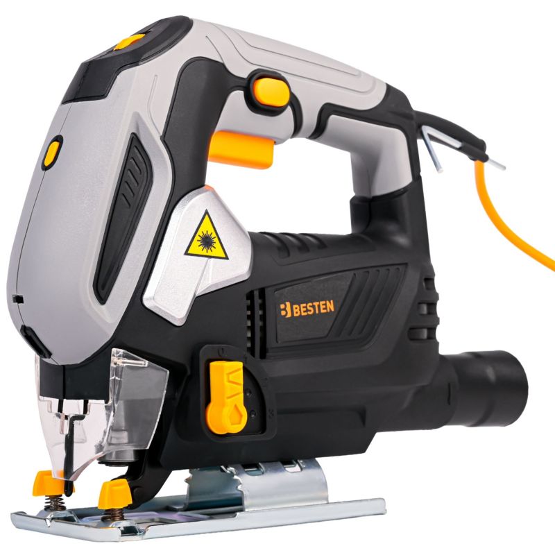 Wyrzynarka elektryczna BESTEN BE0002902 1200W LASER + LED 0-3000 obr./min SDS zestaw 10 brzeszczotów 1 szt.