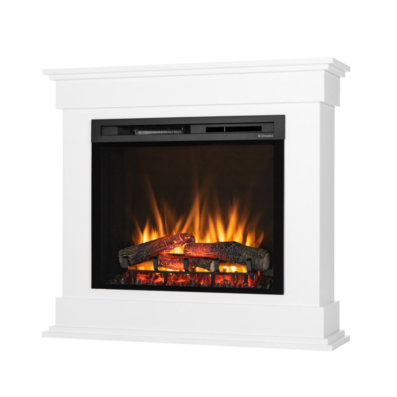 Kominek elektryczny Warmtec Lenox 28" XHD 1400W funkcja ogrzewania LED biały mat 1 szt.