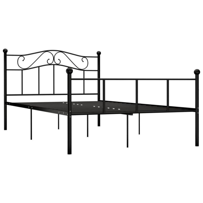 Łóżko metalowe WaszeMeble 120x200 cm czarna WM-284525 1 szt.