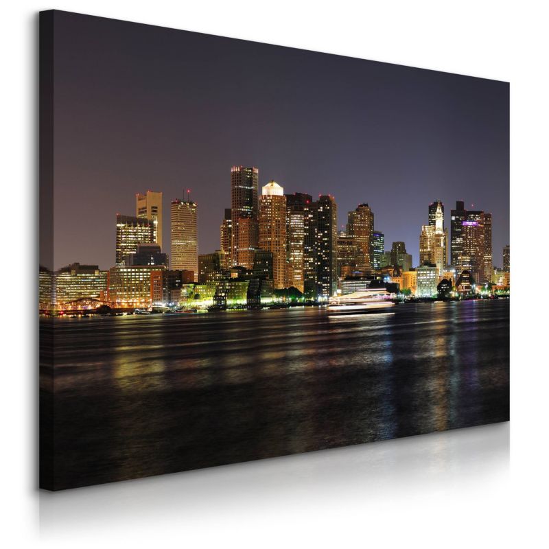Obraz Muralo Do Salonu Biura Panorama Bostonu Miasto Architektura 100x70 cm 1 szt.