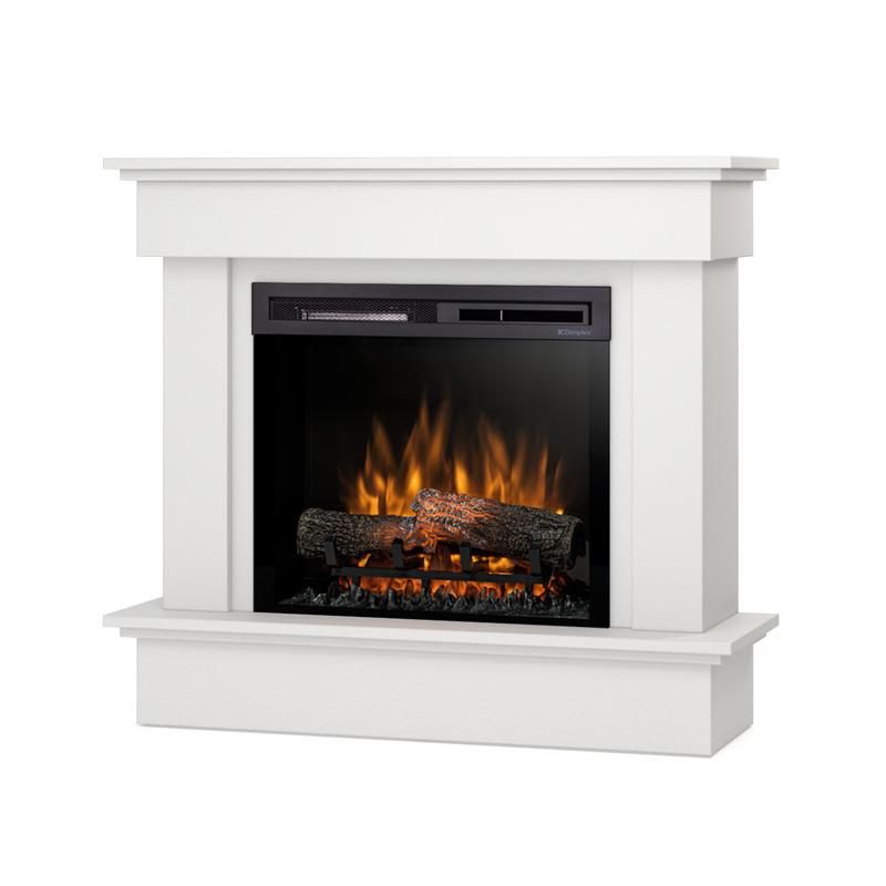 Kominek elektryczny Warmtec Tormes 23" XHD 1400W funkcja grzania LED biały mat 1 szt.