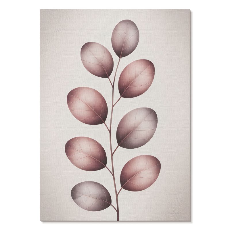 Plakat na Płótnie Tulup 21x29,7 cm (A4) Różowe liście Do sypialni, salonu, biura 1 szt.