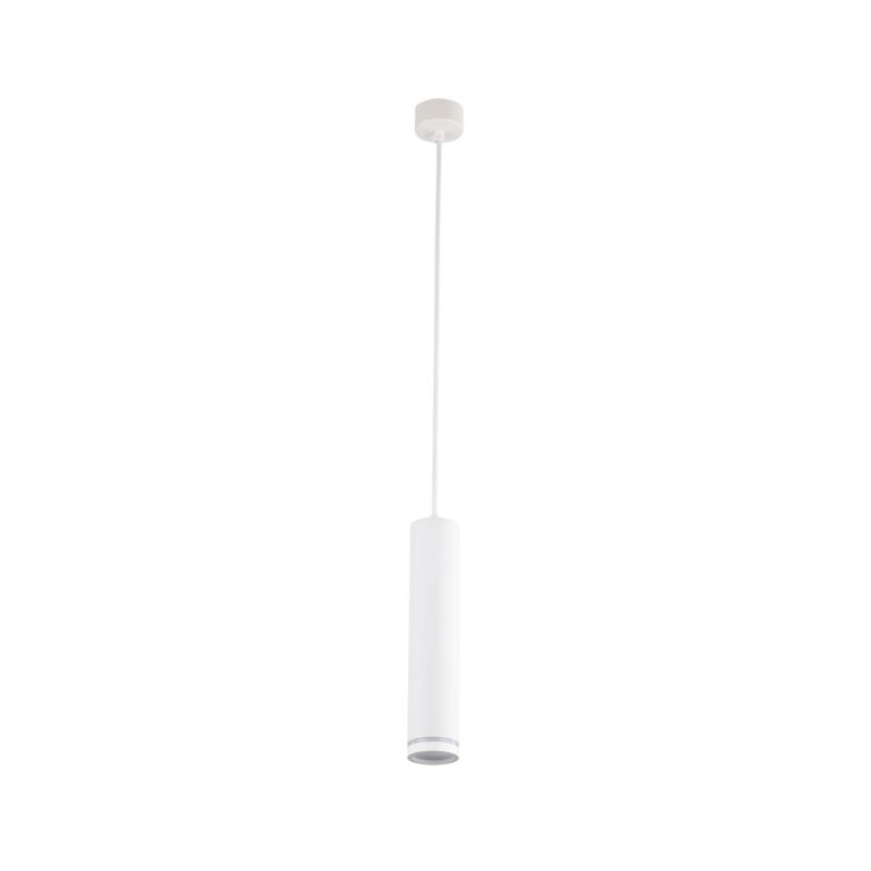 Lampa wisząca TK-Lighting Jet biała tuba metalowa 1Xgu10 - 1szt.