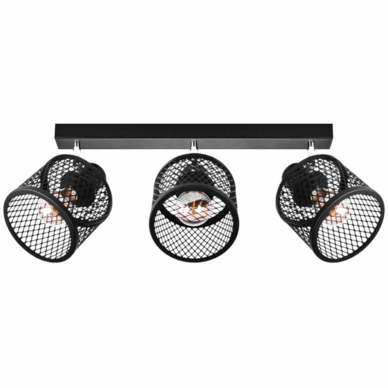 Lampa sufitowo ścienna Szpak Basket 3 S20 industrialna metalowa 3xE27 1szt