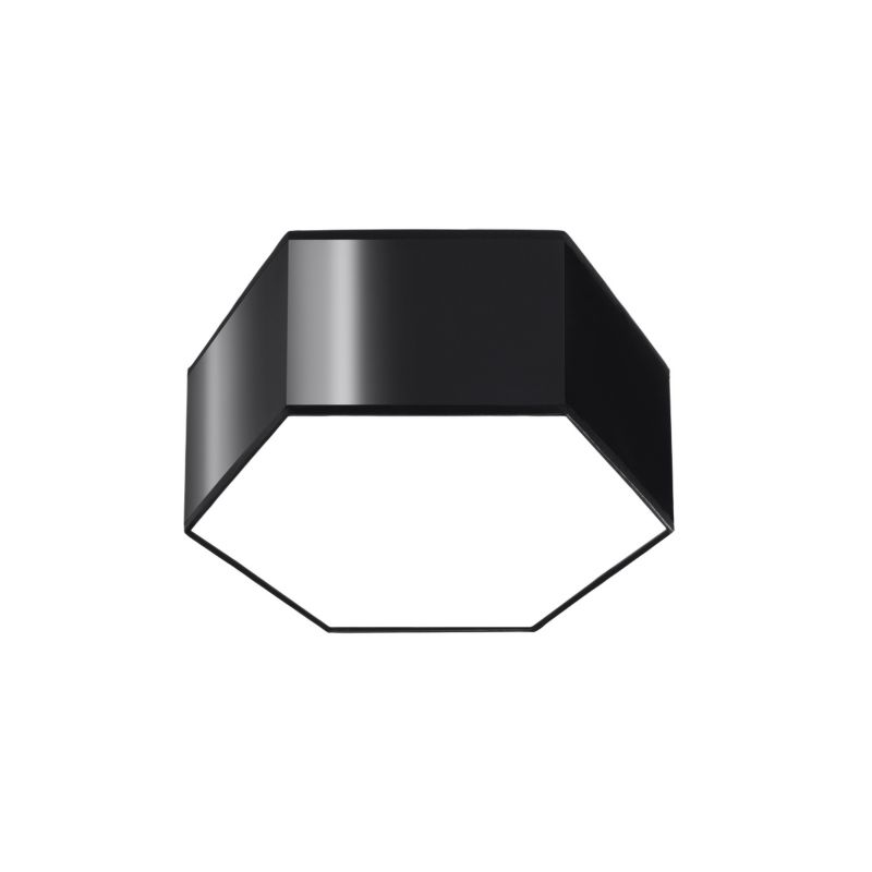 Plafon Pure Lume HALVOY heksagon 30,5 cm czarny 2xE27 x 15W IP20 - 1 szt.