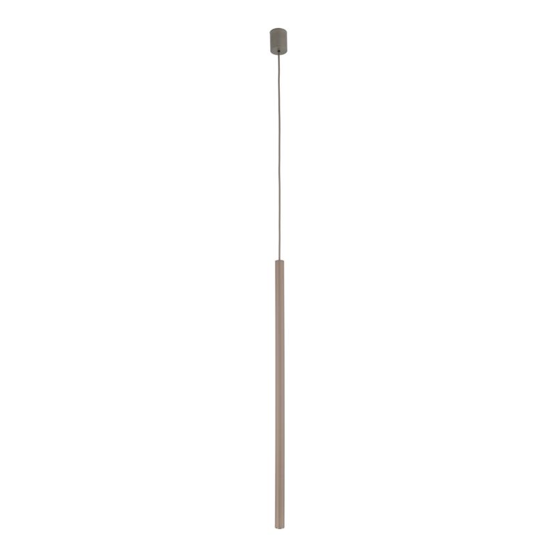 Lampa wisząca Tk Lighting Ferro brązowa tytan ryflowana metalowa tuba sopel rurka 75cm 1Xg9 - 1szt.
