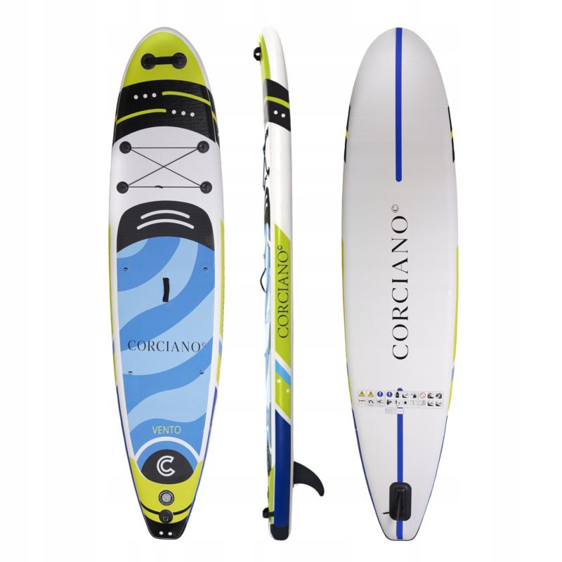 Deska SUP Corciano 350cm stand up paddle Pompowana z wiosłem 1 szt.